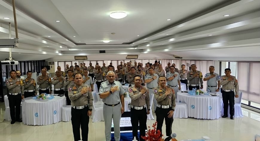 Monev Data Laka Lantas Tahun 2023 dan Monev PAM Nataru Tahun 2023 Wilayah Hukum Polda Sumsel