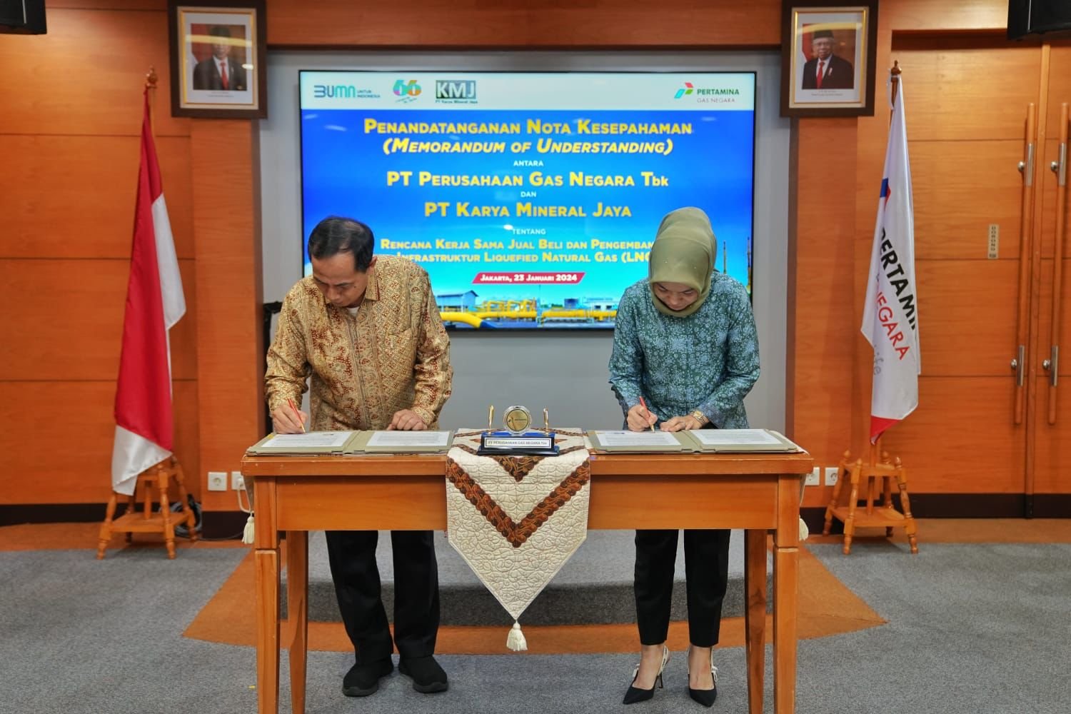 PGN Teken MoU Pasokan LNG dari KMJ
