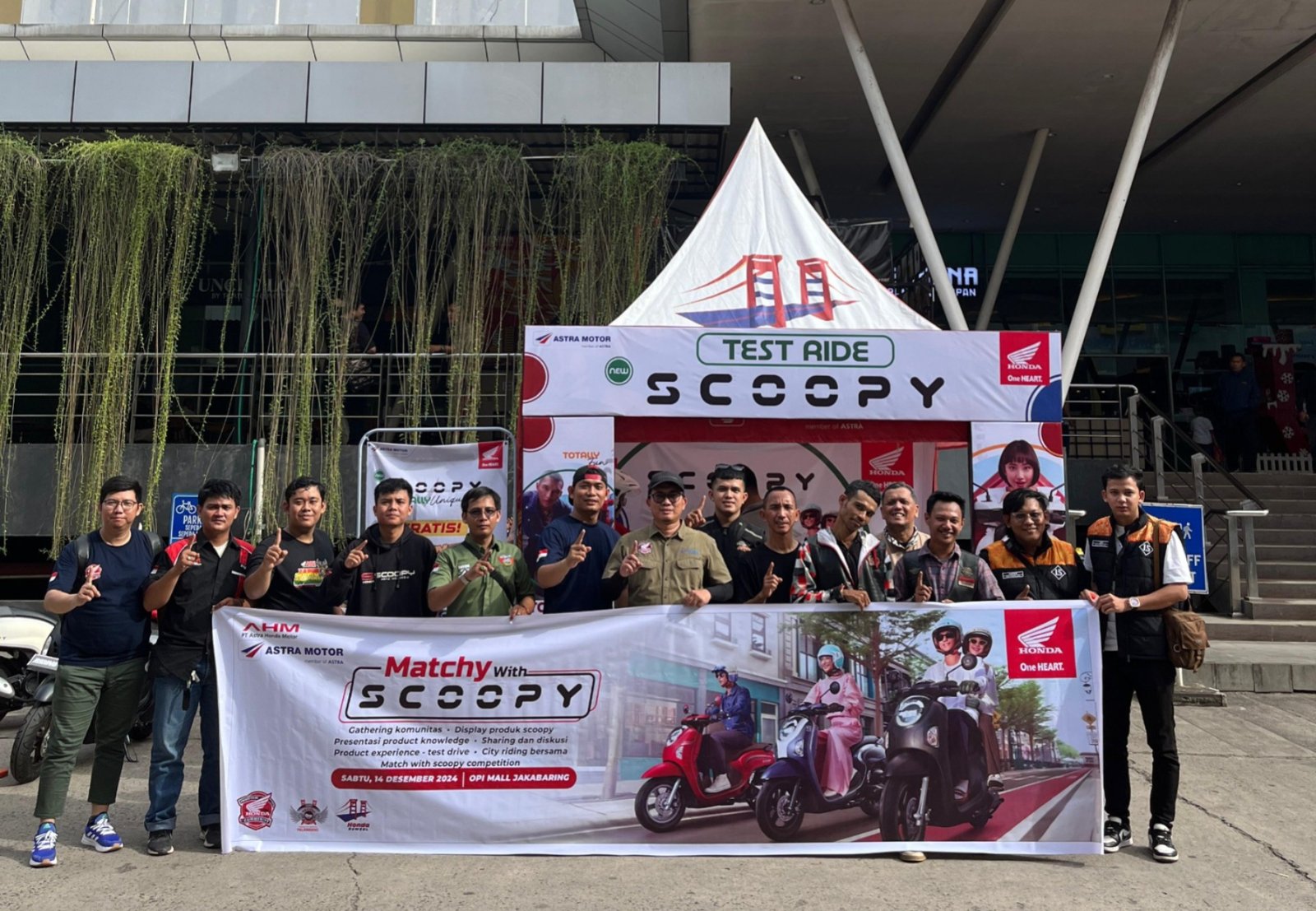 Matchy With Scoopy: Komunitas Honda Sumsel Sambut Meriah Peluncuran New Honda Scoopy