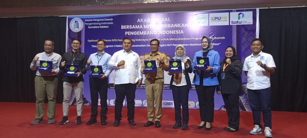 Pengembamg Indonesia Sumsel Gelar Akad Kredit Massal Mitra Perbankan, Dukung Program 3 Juta Rumah