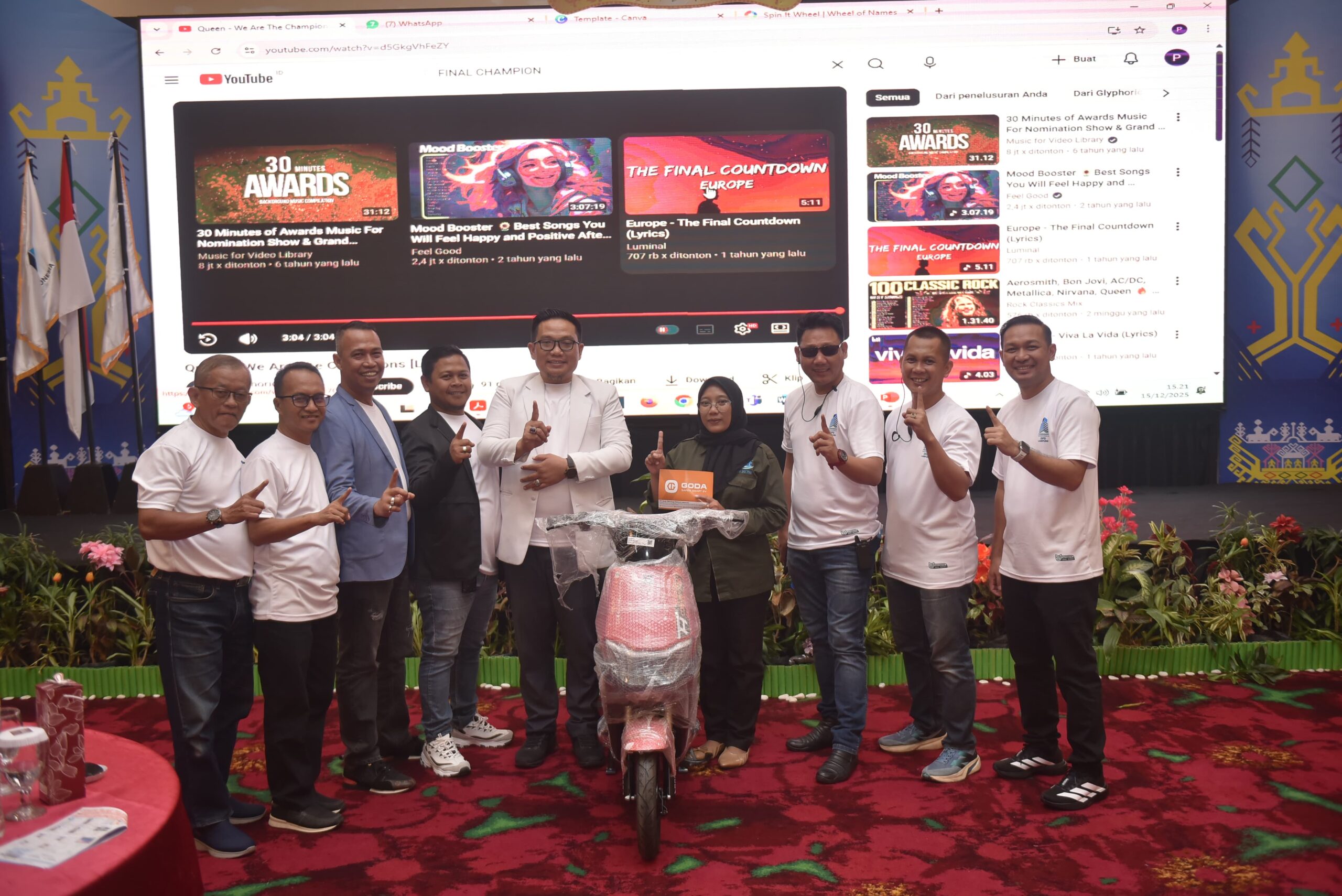 Caption : Ketua Pengembang Indonesia Lampung Berkat Arpanto saat gathering bersama Mitra di Hotel Emersia Bandar Lampung