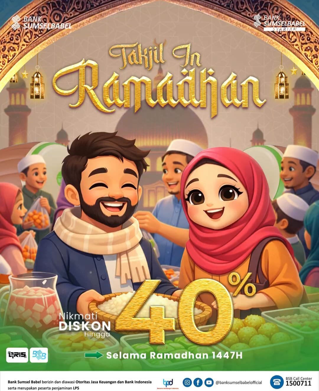 Ramadhan,Beli Takjil Pakai Bank Sumsel Babel Mobile, Diskon Hingga 40 Persen di Berbagai Merchant