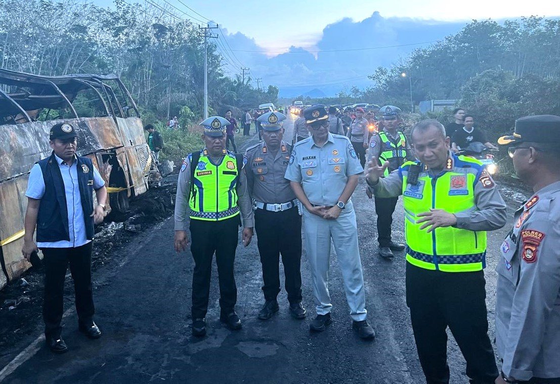 Jasa Raharja Sumatera Selatan Respon Cepat Penanganan Korban Tabrakan Maut Bus ALS dan Truk Tangki di Muratara