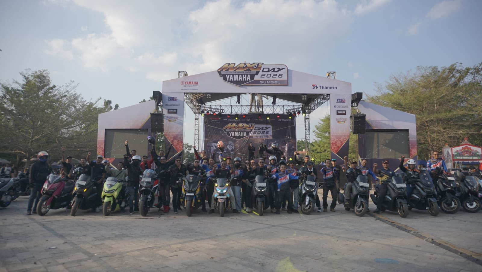 MAXi Day Yamaha 2026 Sumsel Sambangi Prabumulih, Pertemukan 600 Lebih Rider dari Sumsel, Bengkulu, hingga Bangka